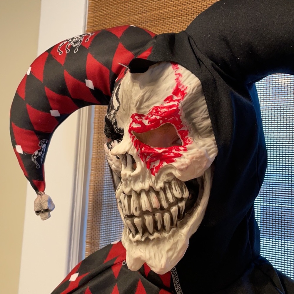 Sinister Jester Halloween costume Kids Size XL (12-14) - Picture 2 of 16